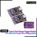 2-PCS Quick Charge QC2.0 QC3.0 PD2.0 PD3.0 Fast Charging Module Board with USB Type-C Port Fast charging module, USB Type-C power board, QC and PD charging module.