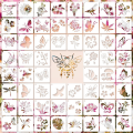 60 Pieces Painting Template DIY Craft Template Drawing Stencils Reusable Wall Stencils for Painting for Wall Home. 
