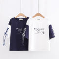 New Fashion Meow Ladies Short Sleeve T-Shirt High Quality- Drop Shoulder.