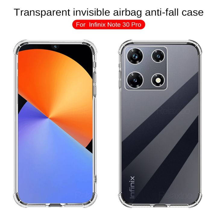 Custodia LIUZIHAN Per Infinix Note 30 PRO 4G In Silicone Morbido TPU, Grigio, Sottile E Antiurto - 2