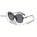 Polarized Gradient Sunglasses For Women, Fashionable And Retro Women's Glasses With A Zipper Glasses Case.