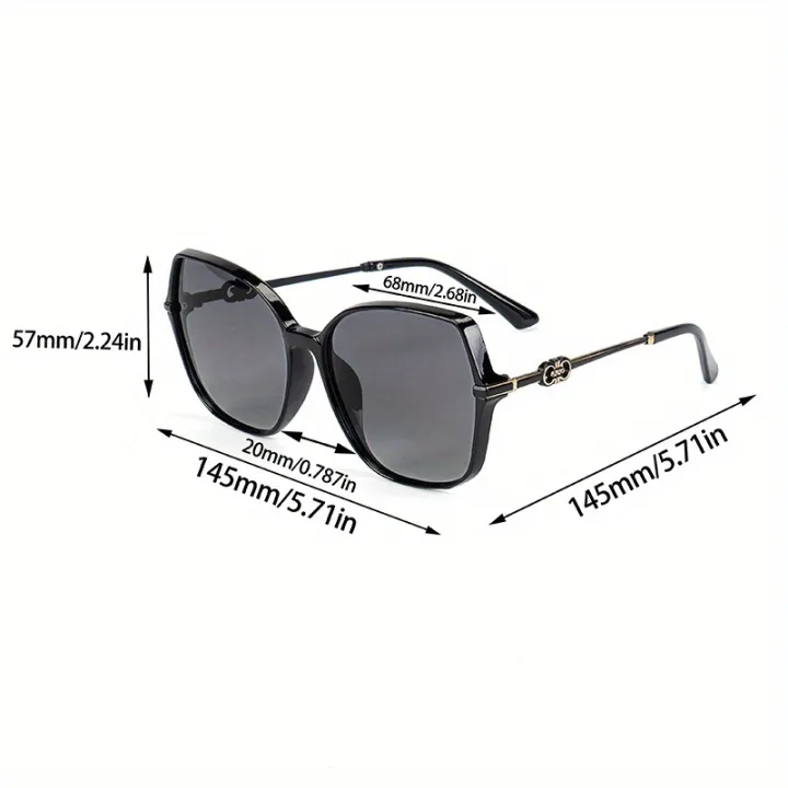 Polarized%20Gradient%20Sunglasses%20For%20Women,%20Fashionable%20And%20Retro%20Women's%20Glasses%20With%20A%20Zipper%20Glasses%20Case%20-%20Image%207