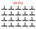 4mm Tee connector all sides barbed for 4/7 mm microtube drip irrigation feeder, drip extension line for agriculture, garden irrigation.. 