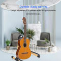 Foldable Guitar Stand Adjustable Metal Folding Instrument Stand For String Instr. 