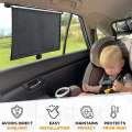 2Pcs 40X45CM Sun Protection Retractable Car Sun Shade Side Sunproof. 