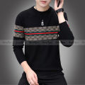 Black Cotton Full Sleeve Sweater for Men. 