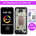 【Must-Have Accessories】 Super AMOLED Pantalla A35 5G LCD A356B A356E A356U Display Screen Digitizer For A35 LCD Replacement Parts.