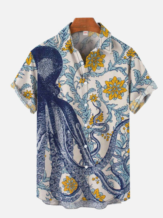 Summer%20men's%20octopus%20print%20shirts%20Short%20sleeved%20Hawaiian%20beach%20shirts%20Ocean%20animal%20cartoon%20pattern%20shirts%20Men's%20casual%20shirt%20-%20Image%204