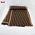 Brown Black Fendi Knitted Logo Premium Wool Winter Muffler. 