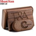 Wedding Gift Box USB 3.0 Flash Drive Free Logo Wooden Pen Drive High Speed Memory Stick 64GB/32GB/16GB/8GB/4GB Real Capacity. 