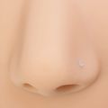 10-100PCS 20G Clear Bioflex Nose Bone Ring Stud Retainer for Women Acrylic Nostril Piercing Pin Body Jewelry 2mm Flat Ball Top. 