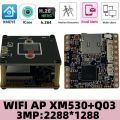 IP WIFI Wireless Camera Module Board 3MP XM530+Q03 2288*1288 Network Two-Way Audio Support 8-128G SD Card P2P ICsee XMEYE. 