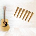 Guitar Bridge Pins 6Pcs Br Endpin for Acoustic Guitar with Guitar Bridge Pin ller. 