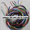 500gm 6 Color Cables 500gm IPS MIXED CONDUCTOR 40/76 Non-Sheathed Cable Wire 40/76 PVC Insulated Automotive Power Cable 6 Color Striped Wire For IPS UPS Power Cables. 