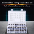 840Pcs Stainless Steel Slotted Spring Pin Assortment Kit, Split Spring Dowel Tension Roll Pins with Box. 
