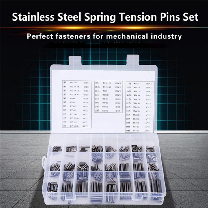 840Pcs%20Stainless%20Steel%20Slotted%20Spring%20Pin%20Assortment%20Kit,%20Split%20Spring%20Dowel%20Tension%20Roll%20Pins%20with%20Box%20-%20Image%205