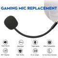 Wired Stereo Studio Gaming Headset Microphone adjustable 360 degrees bendable gaming Mic 3.5mm combined mic headphone jack Black. 