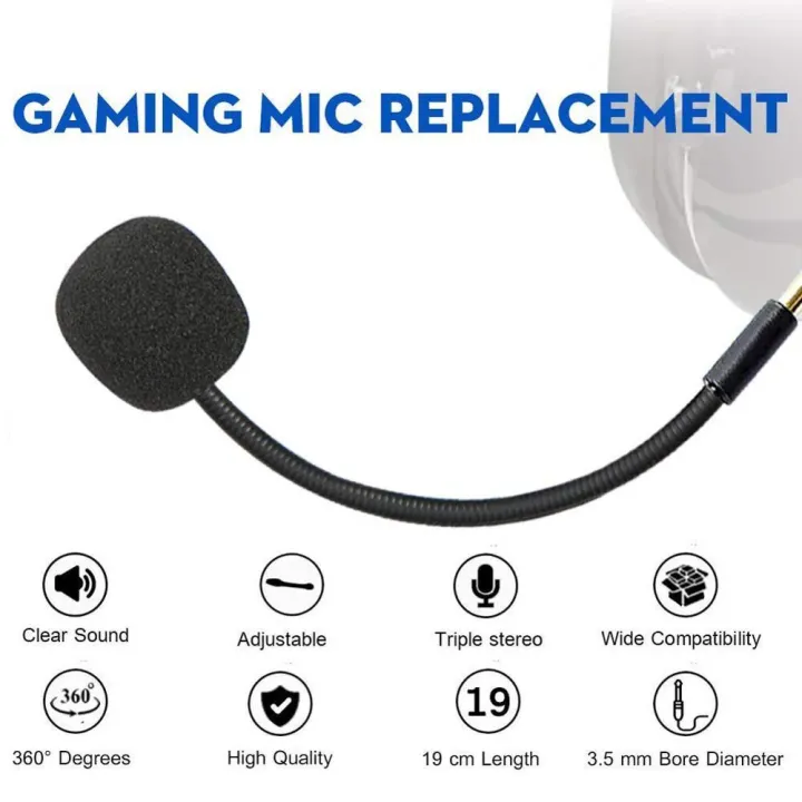 Wired%20Stereo%20Studio%20Gaming%20Headset%20Microphone%20adjustable%20360%20degrees%20bendable%20gaming%20Mic%203.5mm%20combined%20mic%20headphone%20jack%20Black%20-%20Image%204