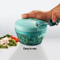 1pcs / 350ml / Manual Fruit Vegetable Chopper Hand Pull Food Cutter Garlic Nuts Grinder Mincer Shredder Food Processor Kitchen Accessories. 