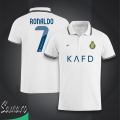 Ronaldo 7 Short Sleeve Collar Polo Football Jersey For Men - Half Sleeve Collar Polo Ronaldo 7 t shirt - Al-Nassr Jersey.