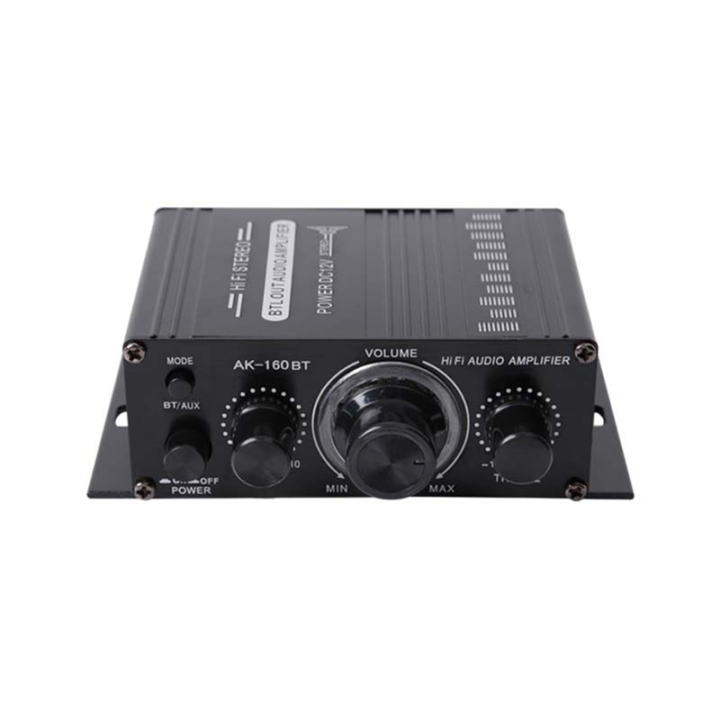OUMERY AK-160BT 2 Channel Power Amplifier Audio Home Theater Amplifier Support Bluetooth-Compatible with USB/SD AUX Input