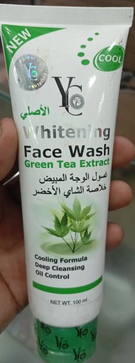YC%20Whitening%20Face%20Wash%20Green%20Tea%20Extract%20100ml%20%E2%80%93%20Oil%20Control%20&%20Acne%20Protection%20Cleanser%20for%20Men%20&%20Women%20-%20Image%204