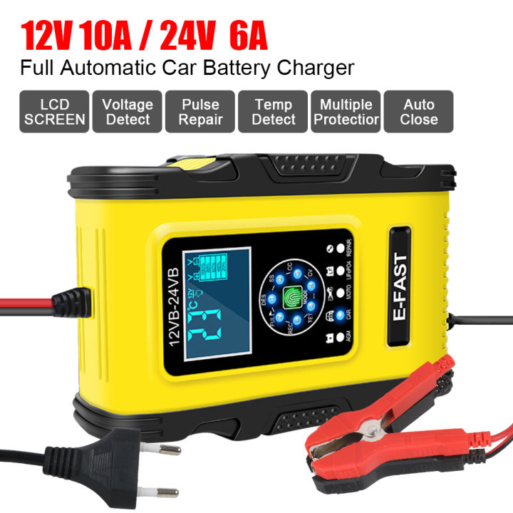 12V%2010A%20/%2024V%206A%20/%2012V%202A%20Car%20Battery%20Charger%20For%20LiFePo4%20Wet%20Dry%20Lead%20Acid%20AGM%20Gel%20Batteries%20Digital%20Pulse%20Repair%20Smart%20EU%20Plug%20-%20Image%202