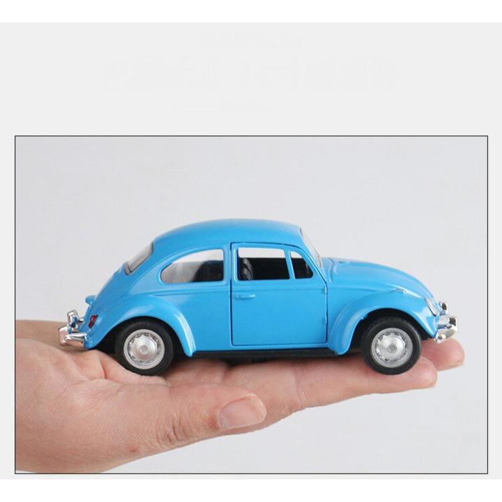 Double door beetle retro classic car model pull back alloy car | Daraz ...