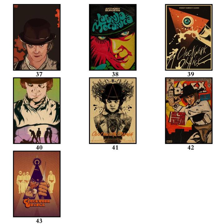 43%20Designs%20Crime%20Film%20A%20Clockwork%20Orange%20Kraftpaper%20Poster%20Artwork%20Homedecal%20Fancy%20Wall%20Sticker%20for%20Coffee%20House%20-%20Image%206
