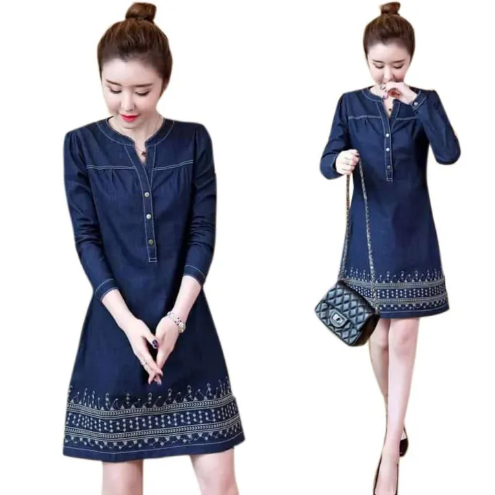 New%20Denim%20Kurti%20For%20Women%20Simple%20Everyday%20Ethnic%20Wear%20Comfortable%20Denim%20Fabric%20For%20Daily%20Wear%20Simple%20Versatile%20Design%20For%20Everyday%20Styling%20-%20Image%205