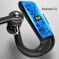 V16 Bluetooth-compatible Headset Digital Display Hands-free Voice Answering Business Sports Earphones.