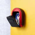 Wall Mount Key Storage Secret Box Organizer 4 Digit Combination Password Security Code Lock No Key Home Key Safe Box. 