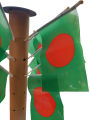 Bangladesh National Flag [ Desk Flag]  8 Inch BY 5 Inch (20 Pcs). 