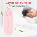 Plug in Air Purifier for Home Cleaner Mini Air Ionizer Pink EU Plug. 