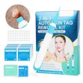 2-IN-1 Auto Skin Tag Removal Kit Painless Skin Label Mole Acne Wart Removal Pen Set with Cleansing Swabs Facial Beauty Care Tool.