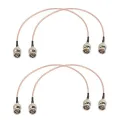 4Pcs 3G HD SDI Cable BNC Cable 30cm 75 Ohm for Cameras BMCC Video Equipment Supports HD-SDI 3G-SDI 4K 8K SDI Video Cable. 