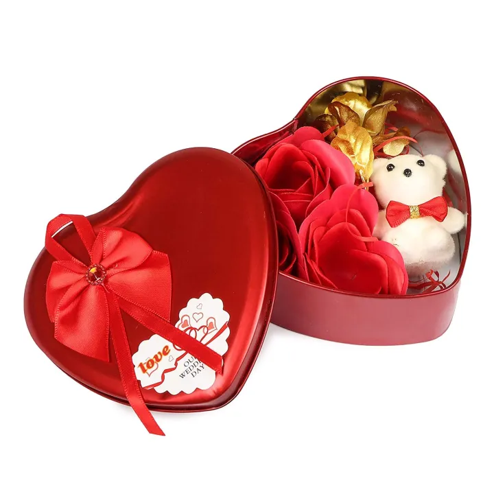 Heart%20Shaped%20Box%20Best%20Gift%20For%20Valentine,%20Red%20Scented%20Rose%20Soap%20Flower%20Petals%20&%20Soft%20Teddy%20Bear-%20Red%20Colour%20-Multi-Color%20-%20Gift%20Box%20-%20Image%208