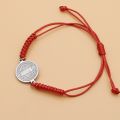 Catholic Religious Belief St. Benedict Cross Stainless Steel Bracelets Manual Chinese Knot Bracelets Men Adjustable Jewelry Gift. 