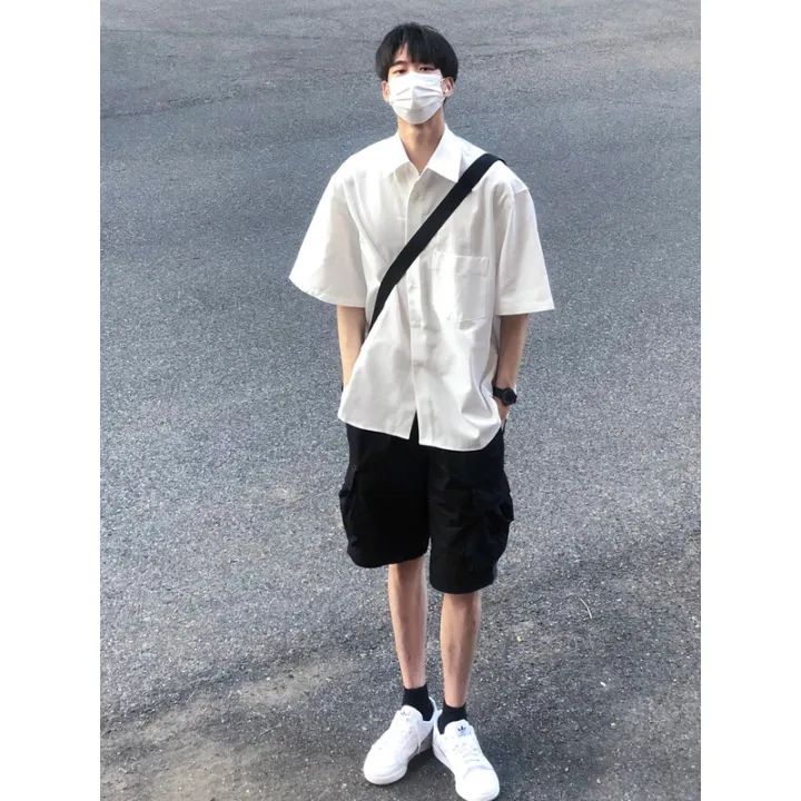 dkShirt%20Summer%20Japanese%20Shirt%20Boys%20Suit%20Trendy%20Pu%20Shuai%20Hong%20Kong%20Style%20Teen%20Trend%20Men's%20Suit%20-%20Image%204