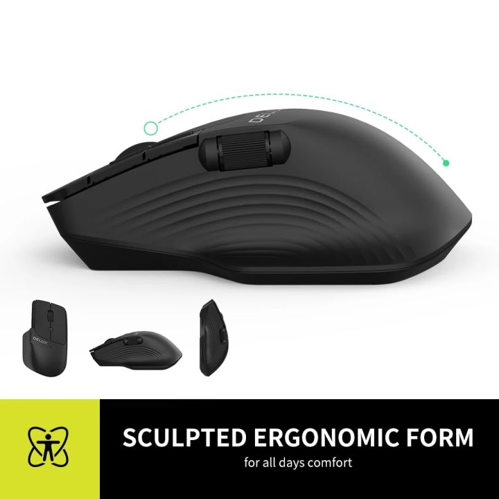 Delux%20M913GX%20Wireless%20Bluetooth%20Mouse%20with%20Side%20Scroll%20Wheel%20Multi-Device%20Ergonomic%20Mouse%20with%201600DPI%207%20Buttons%20For%20PC%20Computer%20-%20Image%205