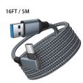 67JA for oculus Quest 2 Type- C Link USB- C Steam VR Data Cable 5m/16ft Transfer Link Cable Fast Charging. 