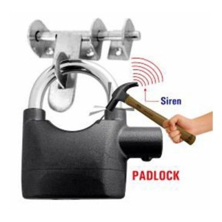 Security Alarm Lock - Black