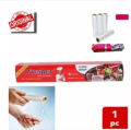 Fresher Plastic Stretch Wrap Clear Cling Food Grade PE Vinyl Film Plastic Wrapping Paper Roll 60 meter Ideal food Wrapping paper for Keeping Food Fresh / Wrapping Roll.