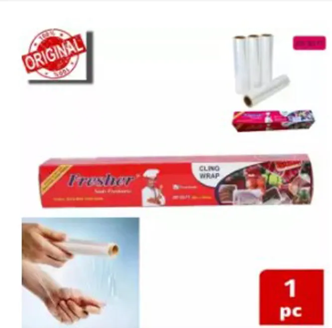 Fresher%20Plastic%20Stretch%20Wrap%20Clear%20Cling%20Food%20Grade%20PE%20Vinyl%20Film%20Plastic%20Wrapping%20Paper%20Roll%2060%20meter%20Ideal%20food%20Wrapping%20paper%20for%20Keeping%20Food%20Fresh%20/%20Wrapping%20Roll%20-%20Image%202