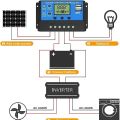সোলার চার্জ কন্ট্রোলার 12v 24v 10a 20a ডুয়াল usb ফাংশন অটো আউটপুট নিয়ন্ত্রক pv হোম ব্যাটারি চার্জার lcd ডিসপ্লে ডিজিটাল পিডব্লুএম চার্জ কন্ট্রোলার 10a 20a চার্জিং এবং আউটপুট-মাল্টিমিটার - solar charge controller.