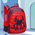 3D three-dimensional cartoon spider schoolbag set of children's schoolbag cute boys cartoon shoulder bag. 
