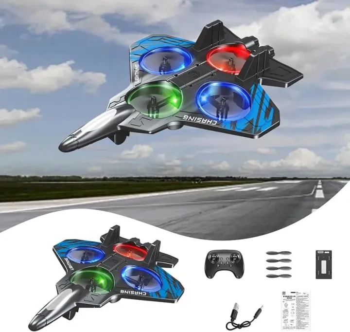 Velocity%202.4GHz%20Flying%20Drone%20Jet%20Fighter%20RC%20airplane%202.4GHz%20Remote%20Control%20Air%20plane%20360%20Stunt%20Spin%20Remote%20Light%20RC%20Plane%20Toy%20-%20Image%202
