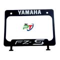 Full metal Back Licence plate cover or New design number plate cover for motorcycle Yamaha FZ-S. Black. 
