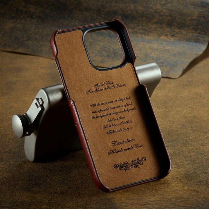 New%20Applicable%20iPhone15%20Phone%20Case%20Apple%2011Pro%20Leather%20Case%20Oil%20Wax%20Pattern%20Card%20Back%20Cover%2012MAX%20Protective%20Shell%20-%20Image%203