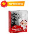 Decorcrafts??? 12 Piece Cake Decorating Set Frosting Icing Piping Bag Tips with Steel Nozzles. Reusable & Washable. 